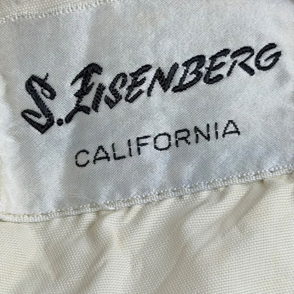 S Eisenberg California Chevron Mock Neck Sweater Dress Retro Boho No Size Tag‎